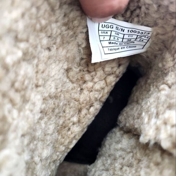 UGG Amoret Shearling Clog Booties Java Size 7 New - Picture 10 of 10